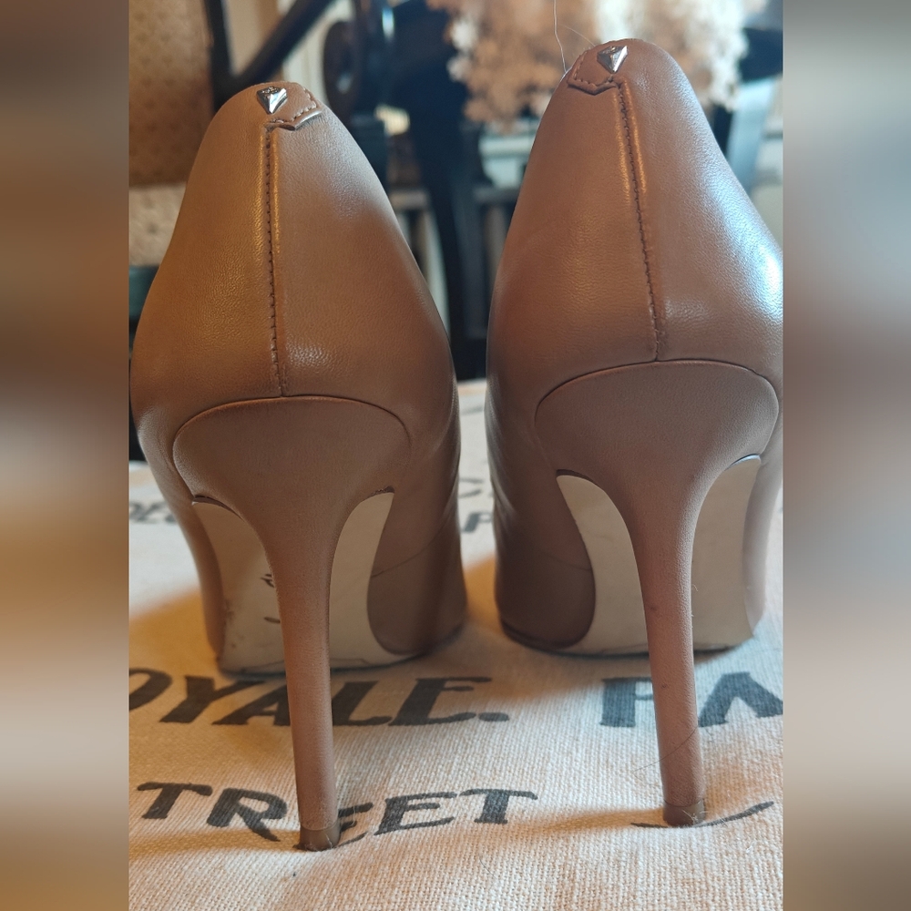 Tan Beige Sam Edelman Pump Heels Hazel 8